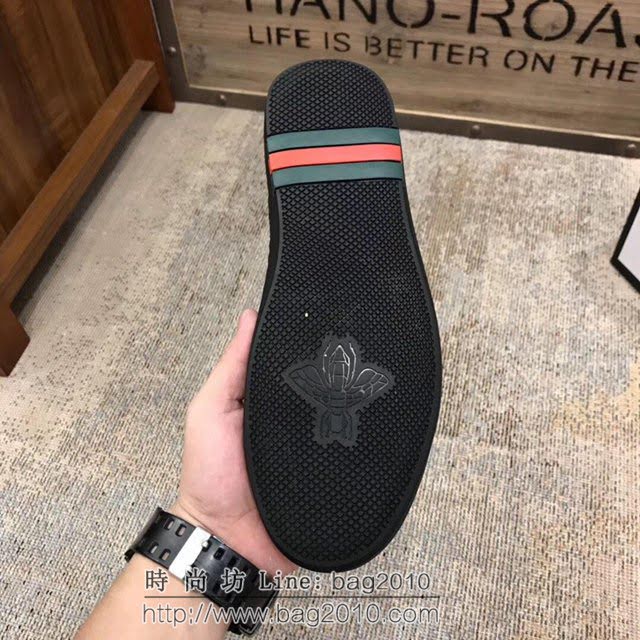 GUCCI男鞋 2019爆款 專櫃同步 古馳休閒男板鞋 Gucci牛皮休閒系帶男鞋  hdnx1336